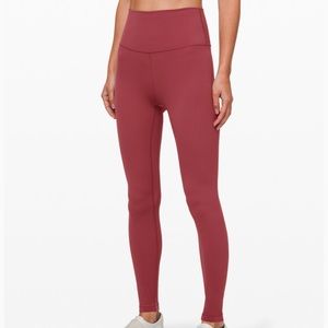 NWT Lululemon Align Pant 28in in Chianti
